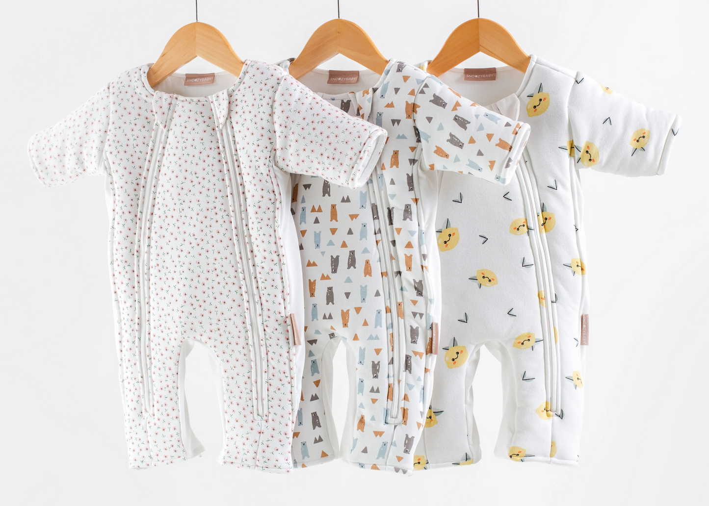 3-Pack of SNOOZYBABY Sleepsuits