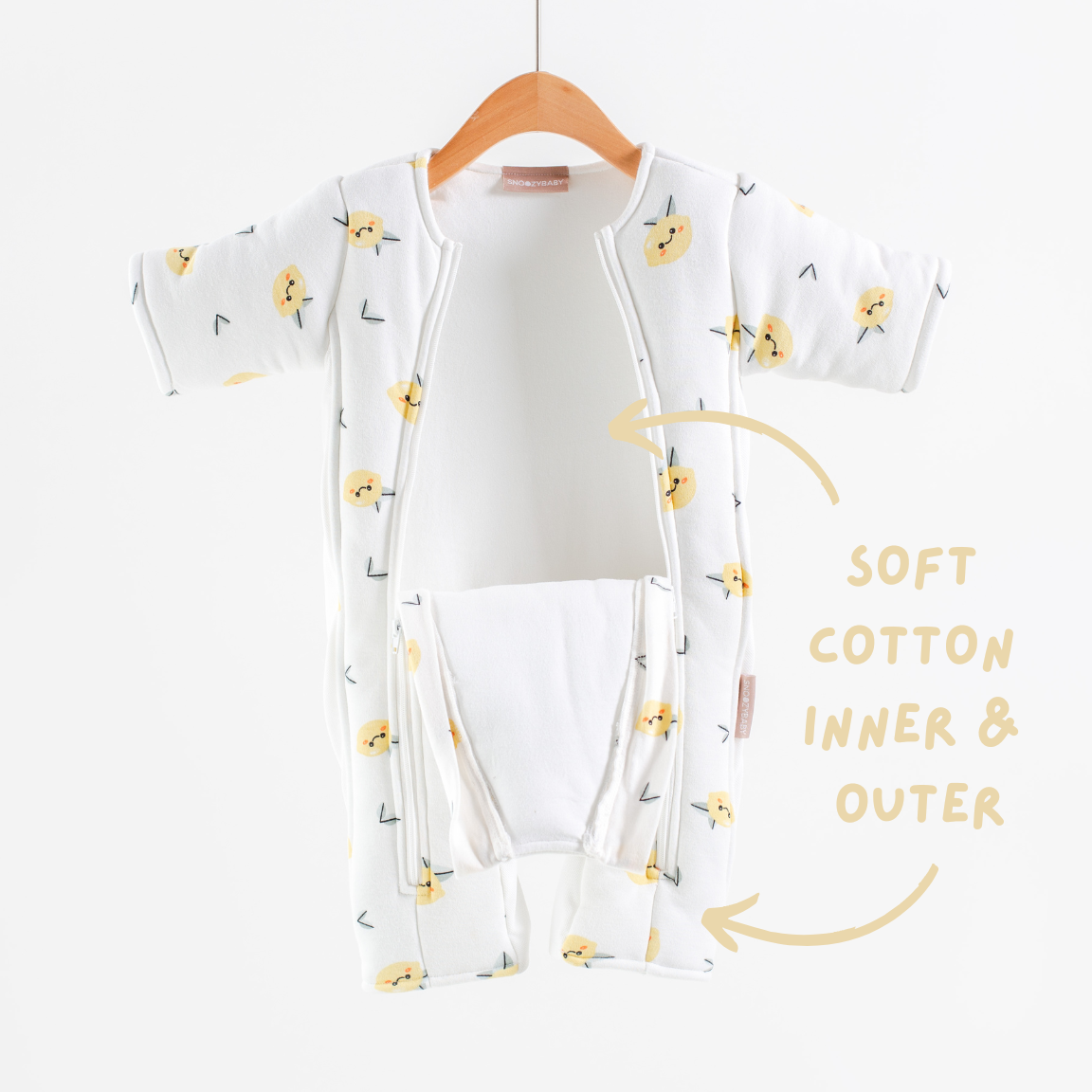 Transition Sleepsuit - Happy Lemon